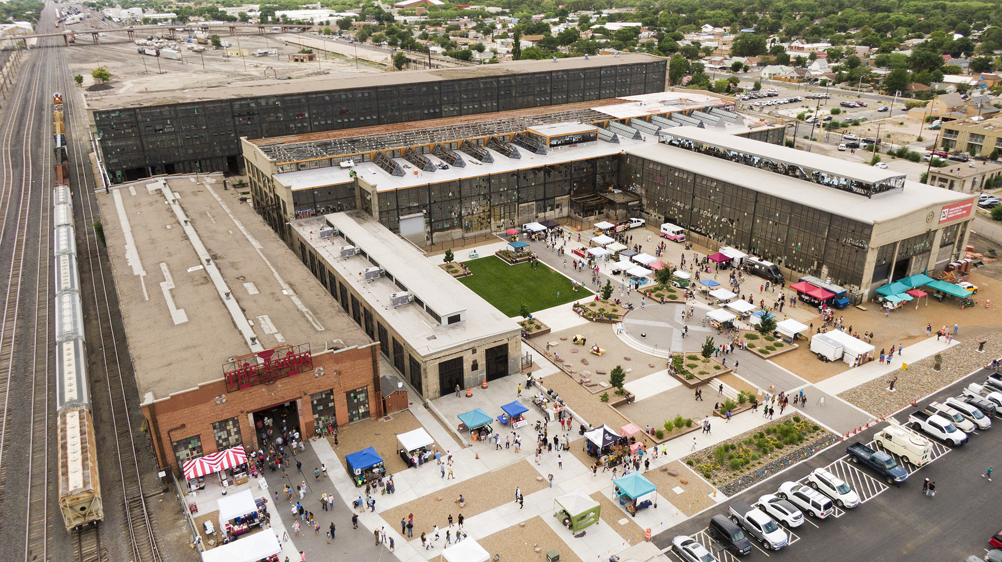 Plaza at the Railyards in Albuquerque, New Mexico. (Photo/City of Albuquerque)