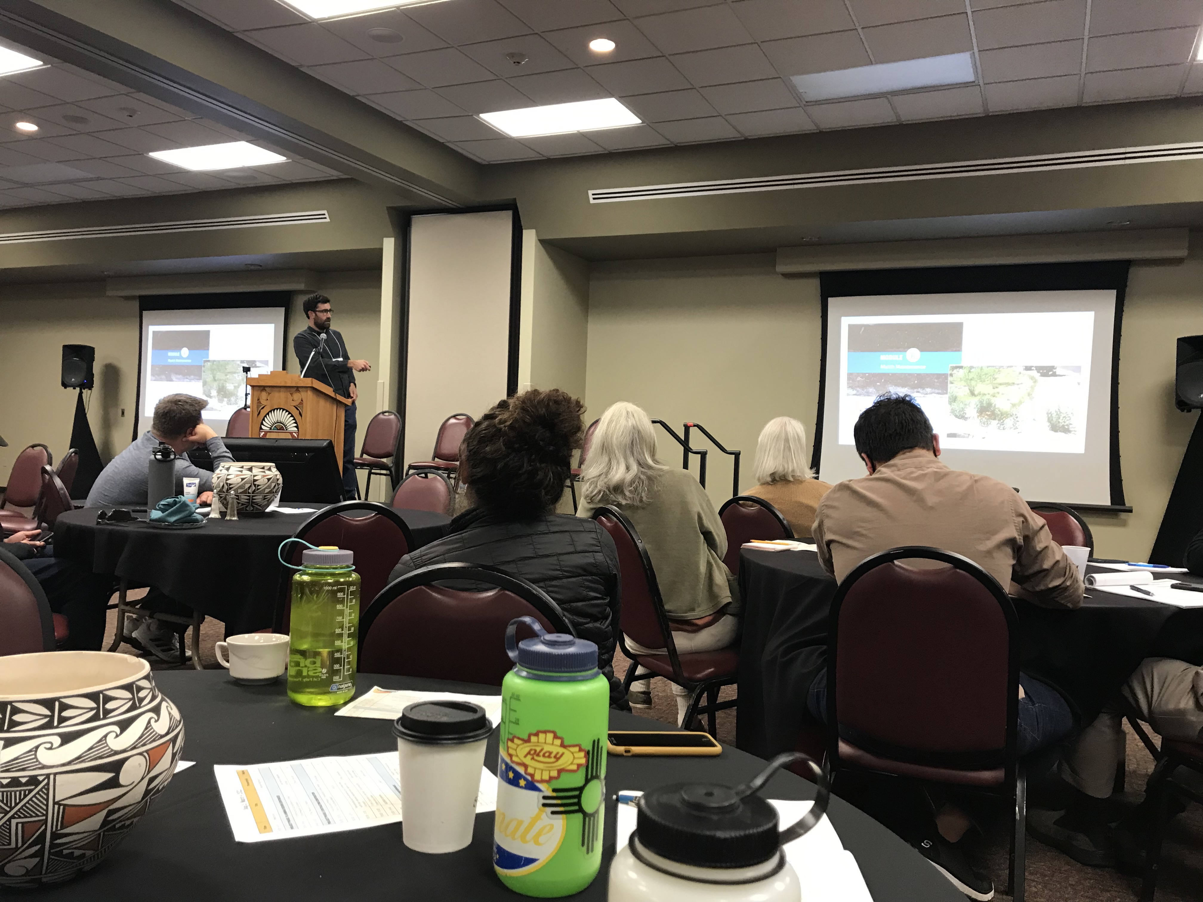 Mario Nuño-Whelan speaks at the Land and Water Summit in 2022, Albuquerque, New Mexico.